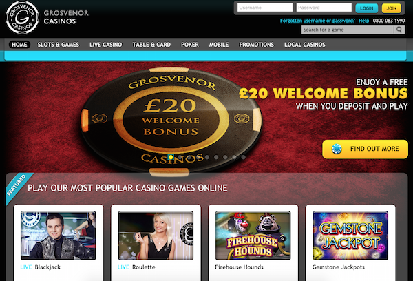 Online Casino Grosvenor