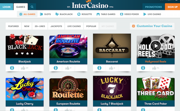 Online Casino InterCasino